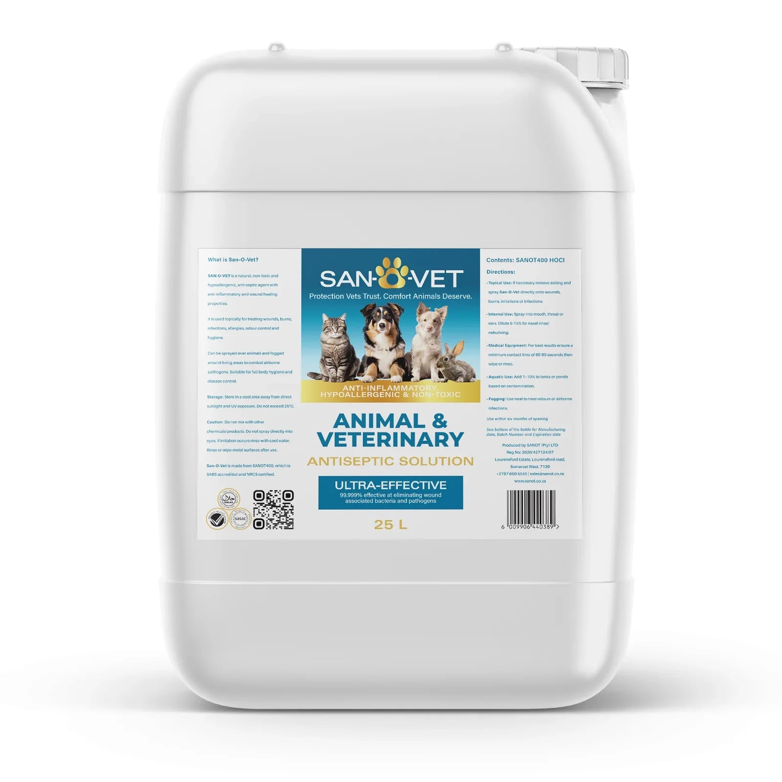 SAN-O-VET ANIMAL & VETERINARY ANTI-SEPTIC